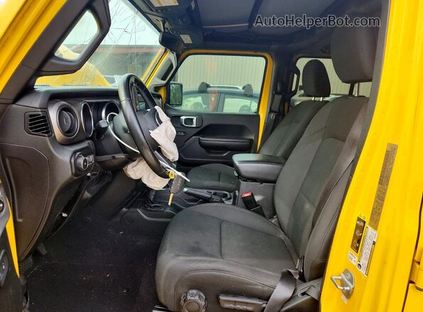 1C4HJXDG8LW218155 2020 JEEP WRANGLER Yellow Front interior view