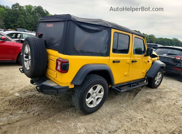1C4HJXDG8LW218155 2020 JEEP WRANGLER Yellow Rear right