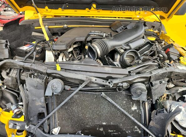 1C4HJXDG8LW218155 2020 JEEP WRANGLER Yellow Engine compartment view