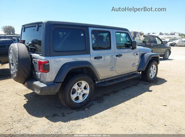 1C4HJXDG8LW284415 2020 JEEP WRANGLER UNLIMITED Silver უკანა მარჯვენა