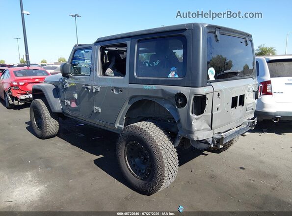 1C4HJXDG8LW308874 2020 JEEP WRANGLER UNLIMITED Серый Задняя левая четверть