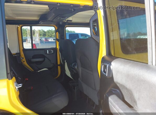 1C4HJXDG8MW737627 2021 JEEP WRANGLER UNLIMITED Yellow VIN կոդի պիտակի տեսք
