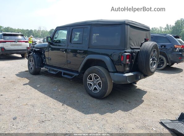 1C4HJXDG8NW191946 2022 JEEP WRANGLER UNLIMITED Black უკანა მარცხენა