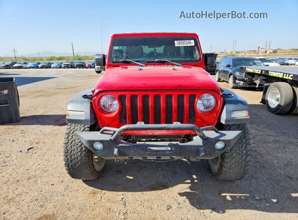 1C4HJXDG9JW134505 2018 JEEP WRANGLER Red Դիմացի տեսք