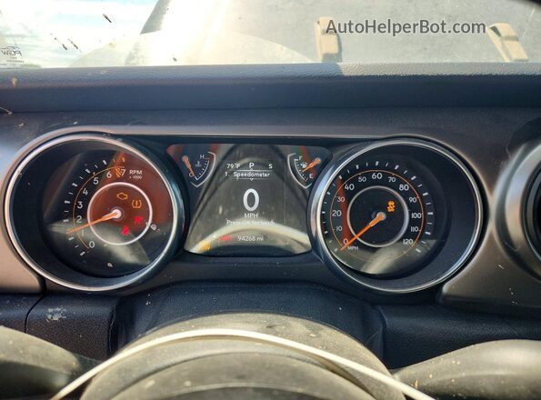 1C4HJXDG9JW329147 2018 JEEP WRANGLER Black Вид щитка приладів