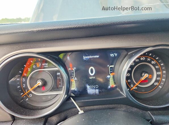 1C4HJXDG9KW627781 2019 JEEP WRANGLER Black Widok zestawu wskaźników