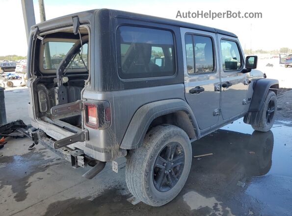 1C4HJXDG9MW520393 2021 JEEP WRANGLER Silver Tył prawy