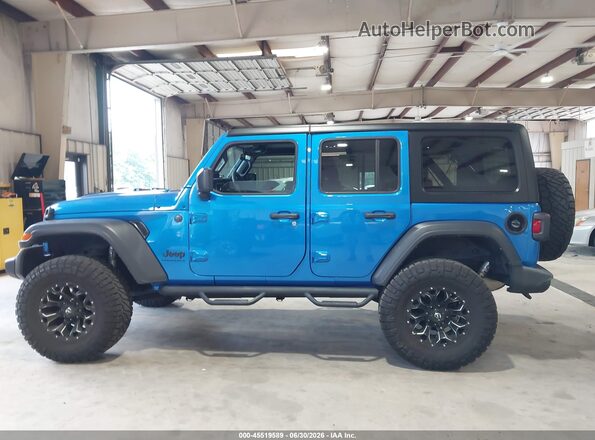 1C4HJXDG9PW686658 2023 JEEP WRANGLER Синий Панорамный вид салона 360°