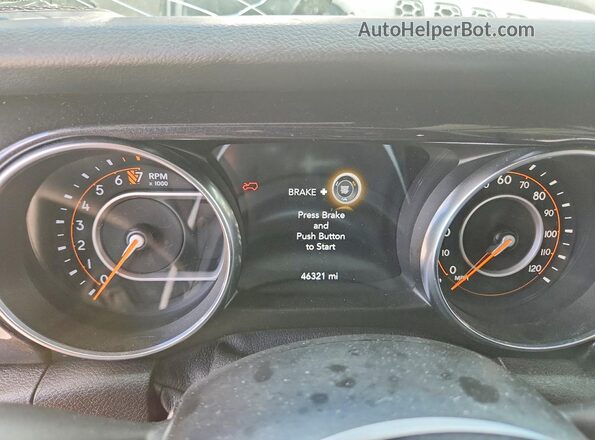 1C4HJXDGXLW210753 2020 JEEP WRANGLER Gray Սարքավորումների վահանակի տեսք