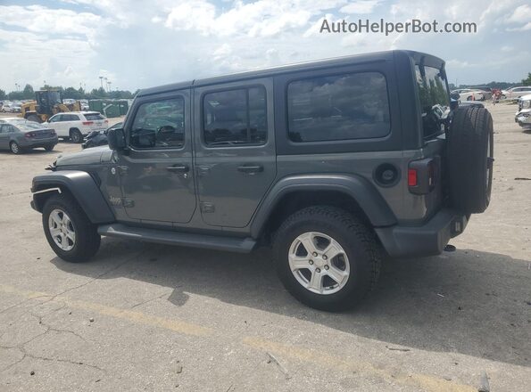 1C4HJXDGXLW235796 2020 JEEP WRANGLER Gray VIN կոդի պիտակի տեսք