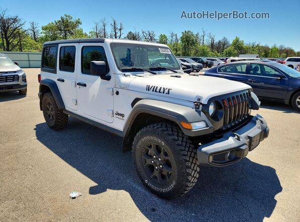 1C4HJXDGXMW593384 2021 JEEP WRANGLER White წინა მარჯვენა