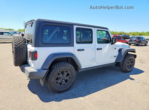 1C4HJXDGXMW593384 2021 JEEP WRANGLER White უკანა მარჯვენა