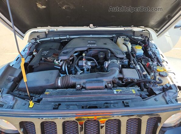 1C4HJXDGXMW593384 2021 JEEP WRANGLER White ძრავის განყოფილების ხედი