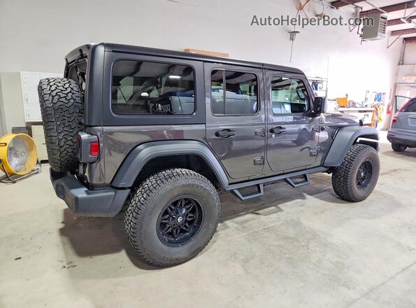 1C4HJXDGXMW815065 2021 JEEP WRANGLER Gray Rear right