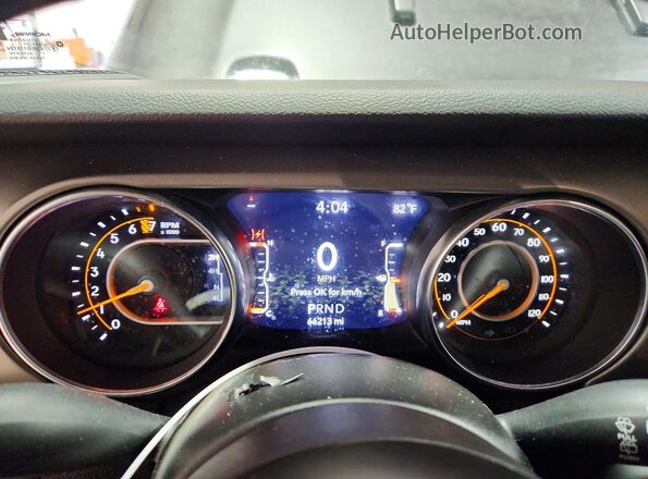 1C4HJXDGXMW815065 2021 JEEP WRANGLER Gray Instrument cluster view