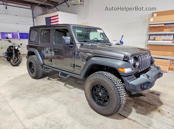 1C4HJXDGXMW815065 2021 JEEP WRANGLER Gray Front right