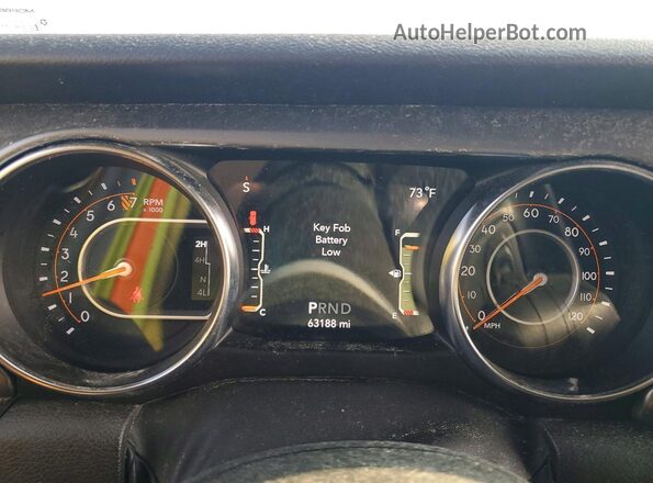 1C4HJXDGXNW141467 2022 JEEP WRANGLER Green Սարքավորումների վահանակի տեսք