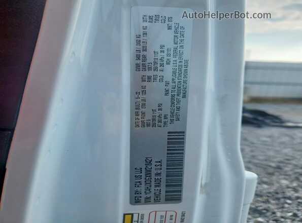 1C4HJXDGXNW218421 2022 JEEP WRANGLER White Вид підкапотного простору