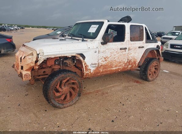 1C4HJXDN0JW331237 2018 JEEP WRANGLER UNLIMITED Белый Передняя левая четверть