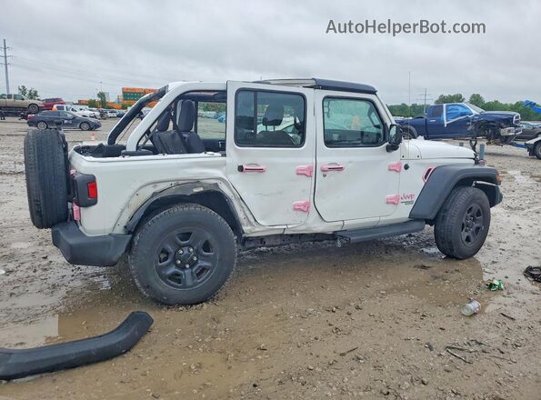 1C4HJXDN0LW144261 2020 JEEP WRANGLER White Tył prawy
