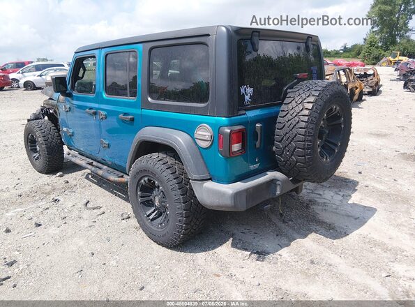 1C4HJXDN0LW282463 2020 JEEP WRANGLER UNLIMITED Green Trasero izquierdo