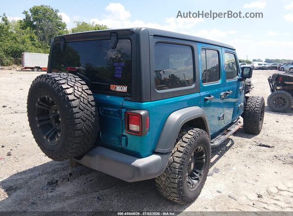 1C4HJXDN0LW282463 2020 JEEP WRANGLER UNLIMITED Green Trasero derecho