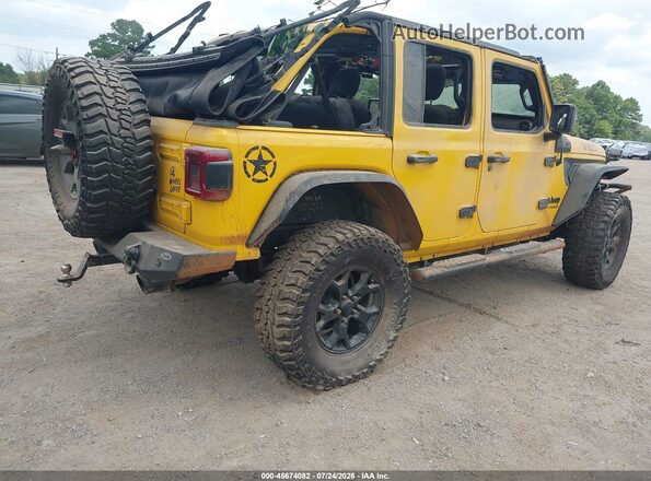 1C4HJXDN0MW562305 2021 JEEP WRANGLER UNLIMITED Yellow Հետևի աջ