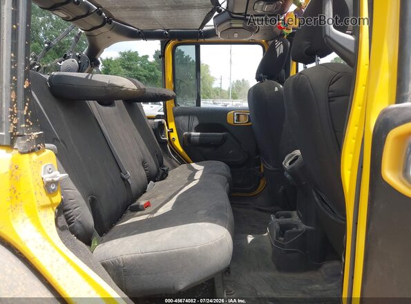 1C4HJXDN0MW562305 2021 JEEP WRANGLER UNLIMITED Yellow VIN կոդի պիտակի տեսք