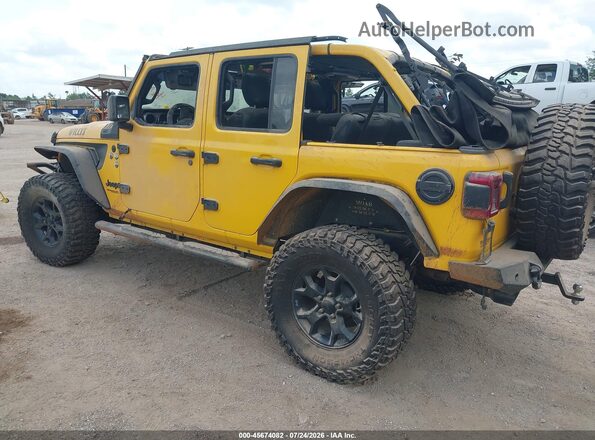 1C4HJXDN0MW562305 2021 JEEP WRANGLER UNLIMITED Yellow Հետևի ձախ