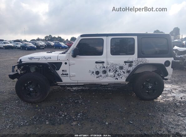 1C4HJXDN0MW637729 2021 JEEP WRANGLER UNLIMITED White Widok wnętrza 360 stopni