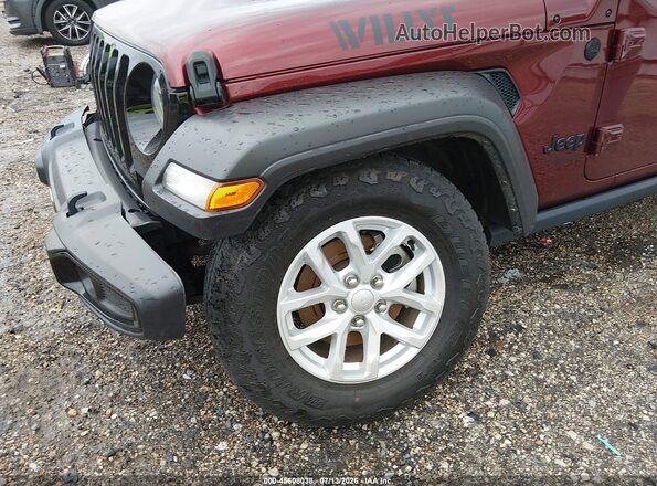 1C4HJXDN0MW680449 2021 JEEP WRANGLER UNLIMITED Burgundy Vista frontal