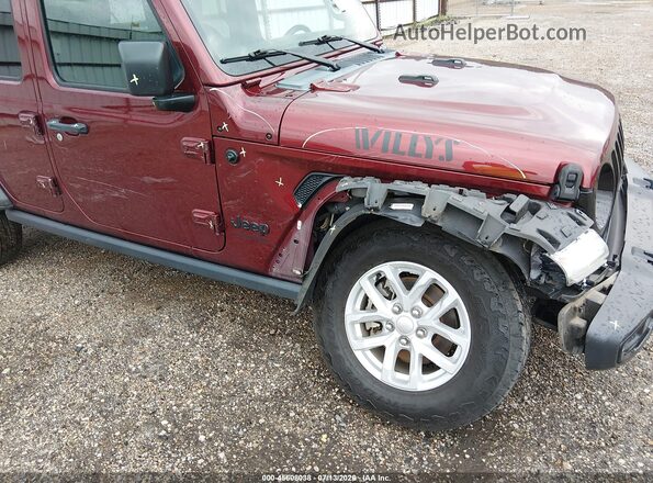 1C4HJXDN0MW680449 2021 JEEP WRANGLER UNLIMITED Burgundy 