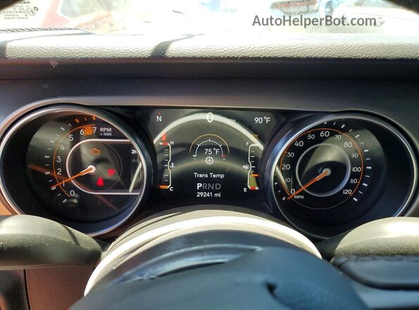 1C4HJXDN0MW749012 2021 JEEP WRANGLER White Вид щитка приладів