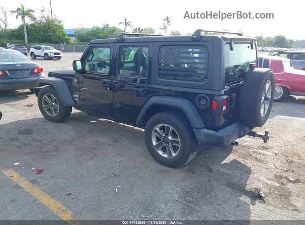1C4HJXDN2LW345773 2020 JEEP WRANGLER UNLIMITED Черный Задняя левая четверть