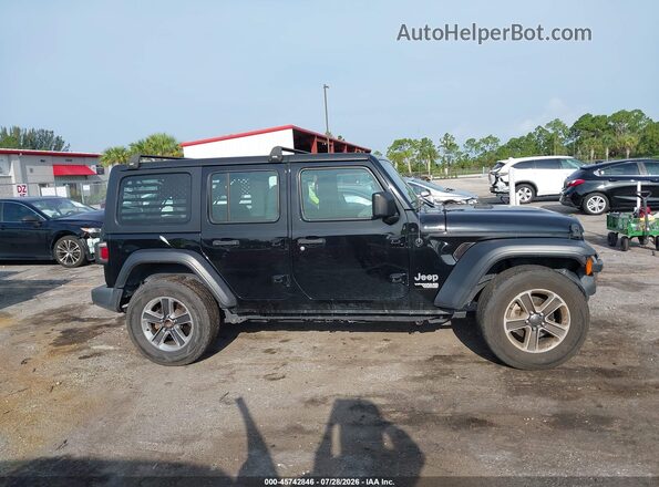 1C4HJXDN2LW345773 2020 JEEP WRANGLER UNLIMITED Черный Вид задней части салона