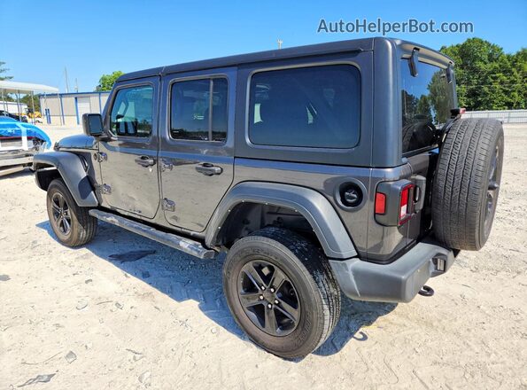 1C4HJXDN2MW748976 2021 JEEP WRANGLER Серый Задняя левая четверть