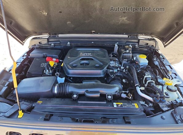 1C4HJXDN2MW748976 2021 JEEP WRANGLER Серый Вид подкапотного пространства