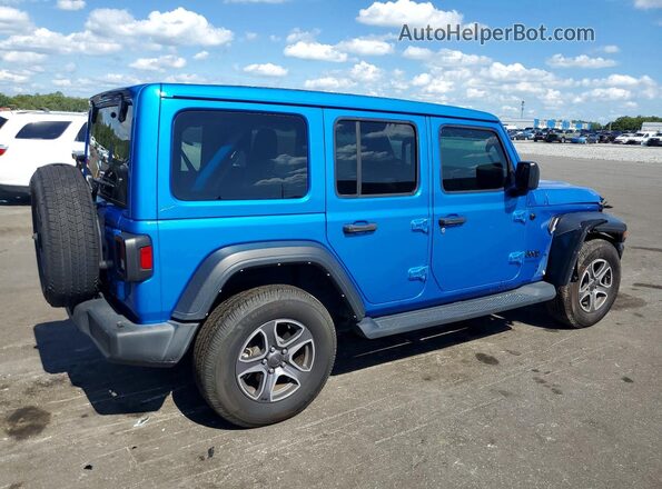 1C4HJXDN2NW166765 2022 JEEP WRANGLER Blue Задня права чверть