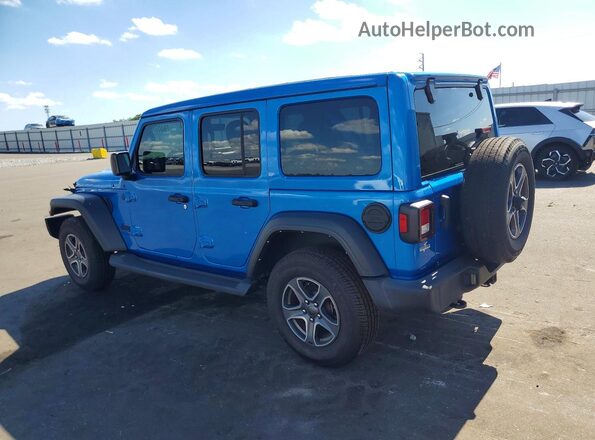 1C4HJXDN2NW166765 2022 JEEP WRANGLER Blue Задня ліва чверть