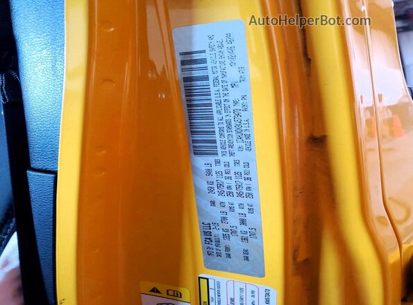 1C4HJXDN3KW573473 2019 JEEP WRANGLER Yellow VIN sticker view