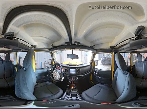 1C4HJXDN3KW573473 2019 JEEP WRANGLER Yellow 360 interior view