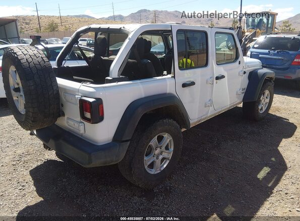 1C4HJXDN3LW127535 2020 JEEP WRANGLER UNLIMITED Белый Задняя правая четверть