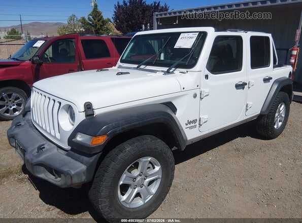 1C4HJXDN3LW127535 2020 JEEP WRANGLER UNLIMITED Белый Передняя левая четверть