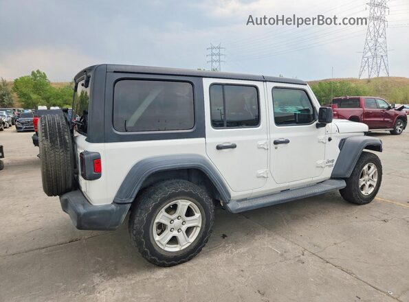 1C4HJXDN3LW248467 2020 JEEP WRANGLER Белый Задняя правая четверть