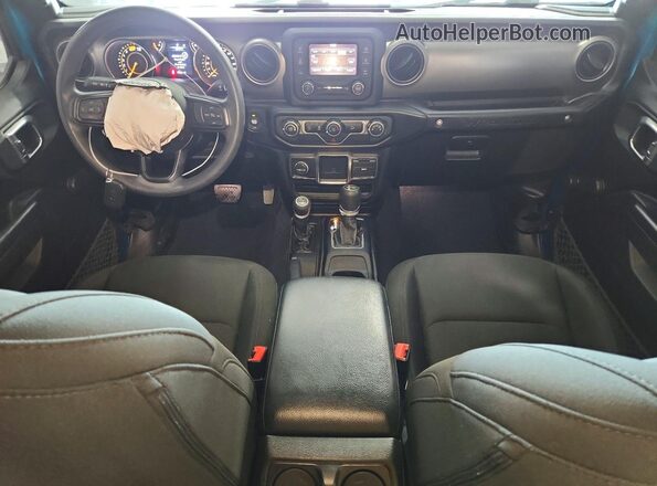 1C4HJXDN3LW289052 2020 JEEP WRANGLER Teal Вид панелі приладів