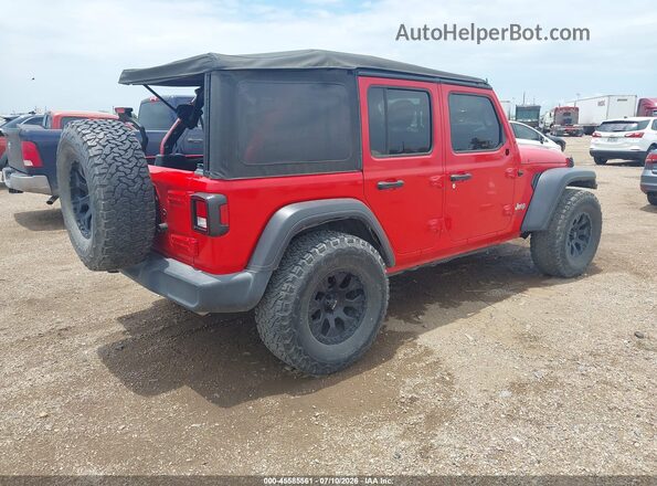 1C4HJXDN3MW502597 2021 JEEP WRANGLER UNLIMITED Red Հետևի աջ
