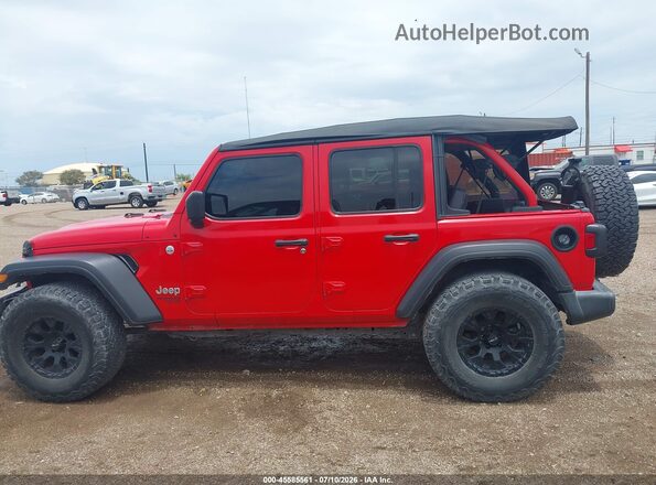 1C4HJXDN3MW502597 2021 JEEP WRANGLER UNLIMITED Red Սալոնի 360 աստիճան տեսք