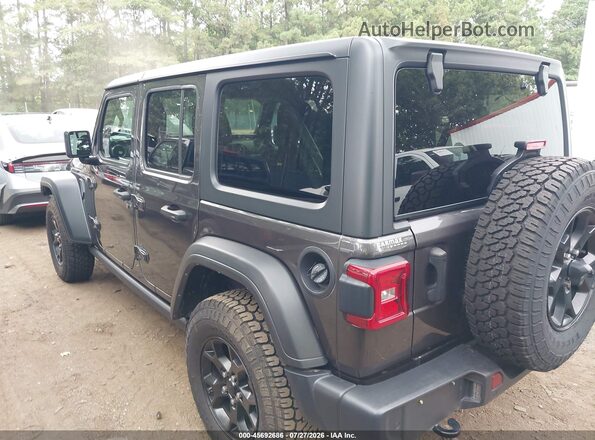 1C4HJXDN3MW521926 2021 JEEP WRANGLER UNLIMITED Gray Trasero izquierdo