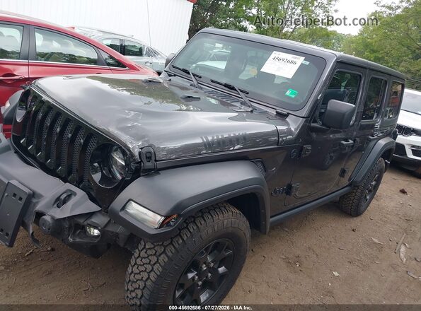 1C4HJXDN3MW521926 2021 JEEP WRANGLER UNLIMITED Gray Vista tres cuartos delantera izquierda