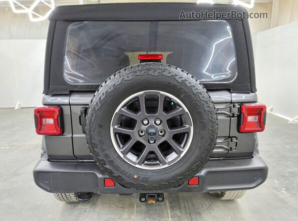 1C4HJXDN3MW712097 2021 JEEP WRANGLER Gray Вид ззаду